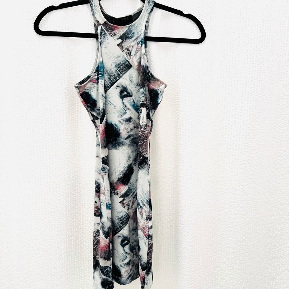 Factory by Erik Hart Abstract Watercolor Print Dress Size XS